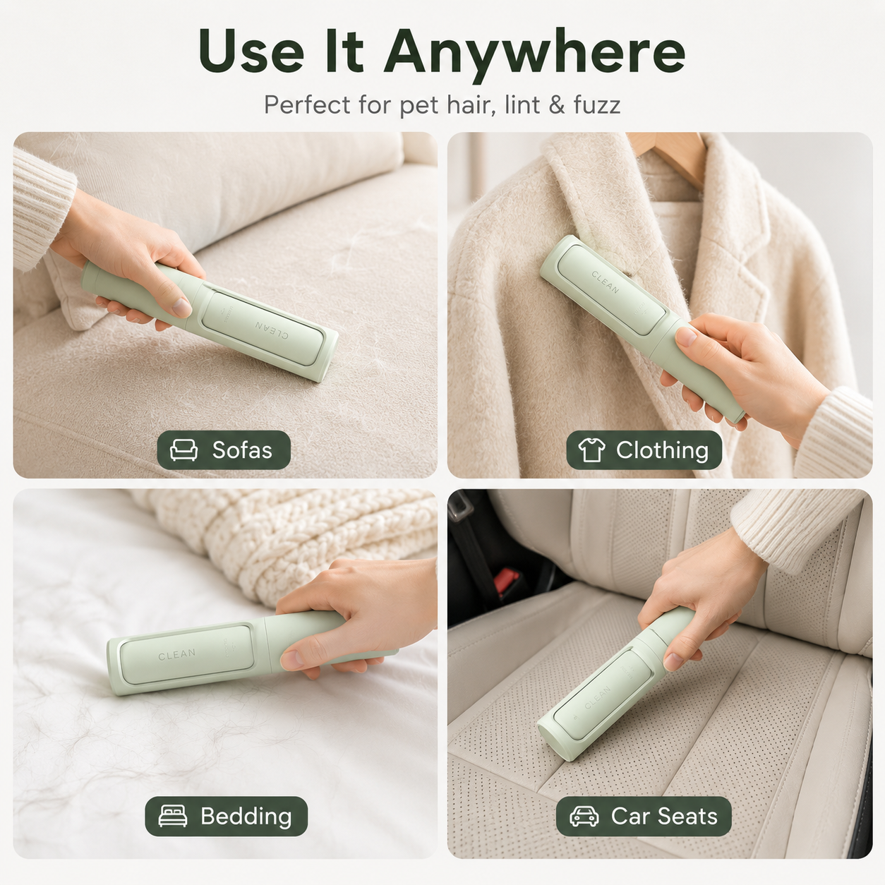 FurSwipe™- Reusable Pet Hair Remover 2.0