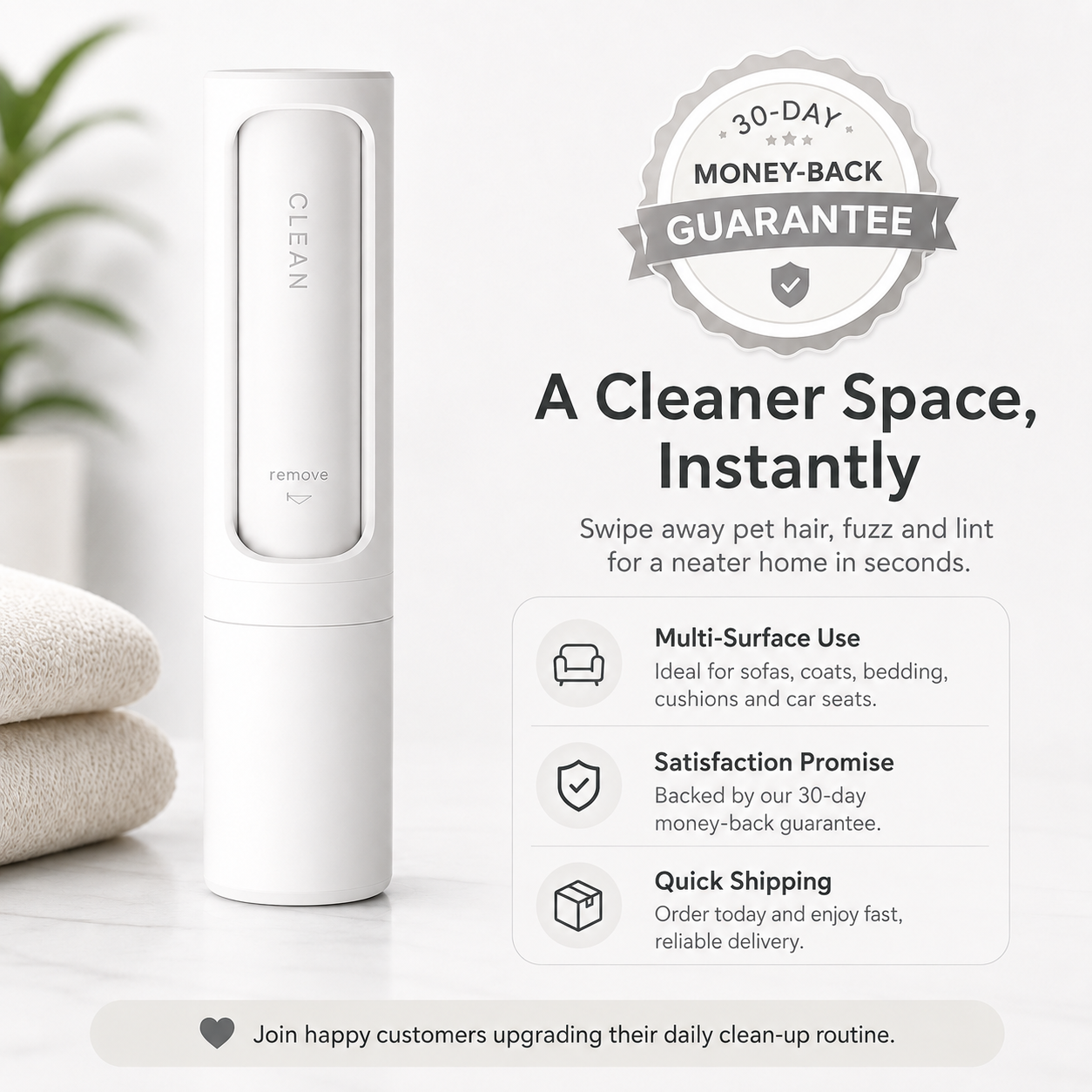 FurSwipe™- Reusable Pet Hair Remover 2.0